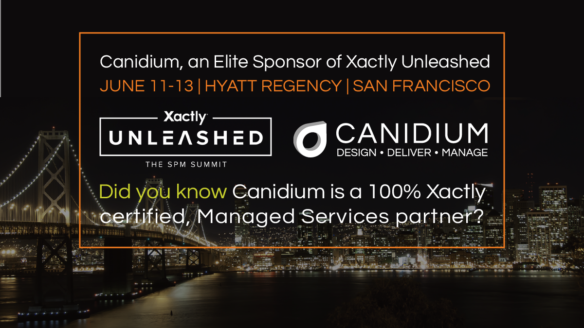 SPM Leader, Canidium, is an Elite Sponsor of Xactly Unleashed